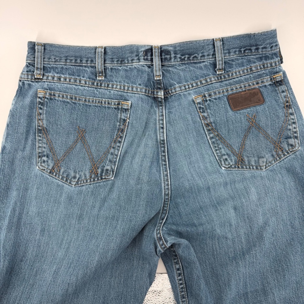 Wrangler 20X Mens Style 01 Competition Jeans Blue Denim 36x34 Cowboy Rodeo
